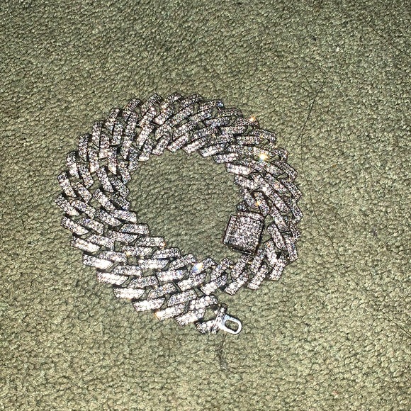 Diamond Cuban link chain, - Picture 1 of 1
